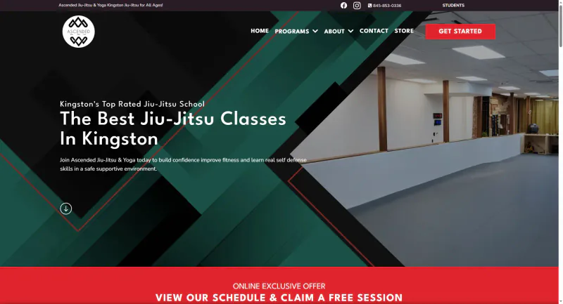 Ascended BJJ website