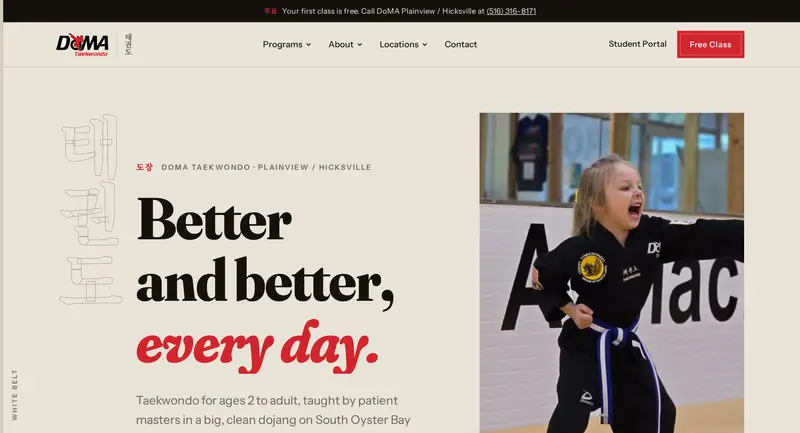 DoMA Taekwondo website
