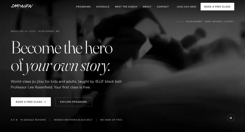 Shonen Jiu Jitsu website