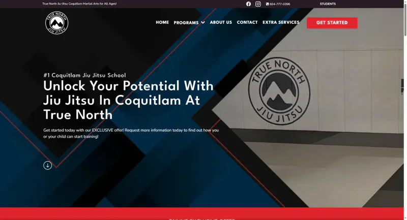 True North BJJ website